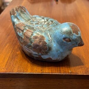 Bluebird ceramic decor